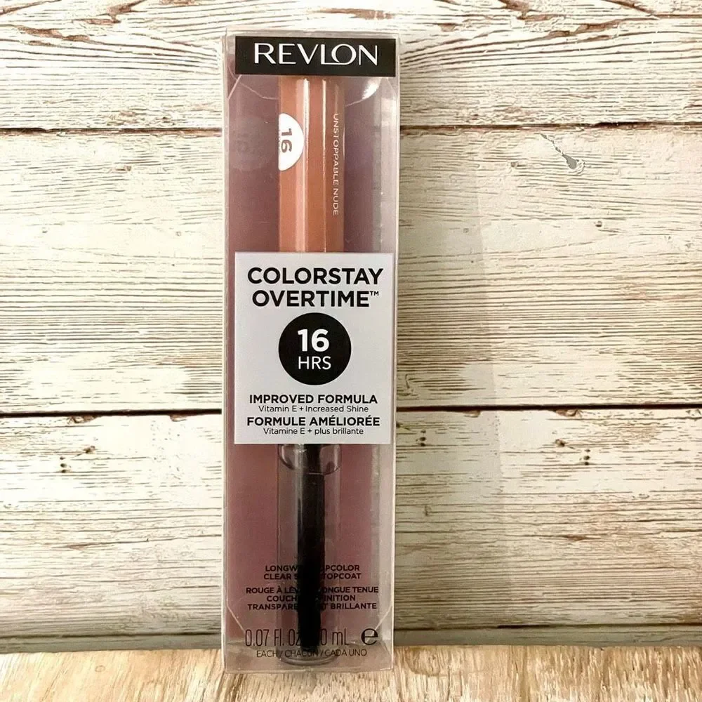 NWT In Box Revlon Colorstay 540 Unstoppable Nude Long Lasting Gloss Lipcolor